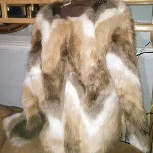 Alfani Brown and Cream Teddy Jacket